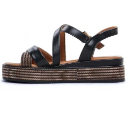 Nu-Pieds Compensés Marco Tozzi 28705 Black Comb