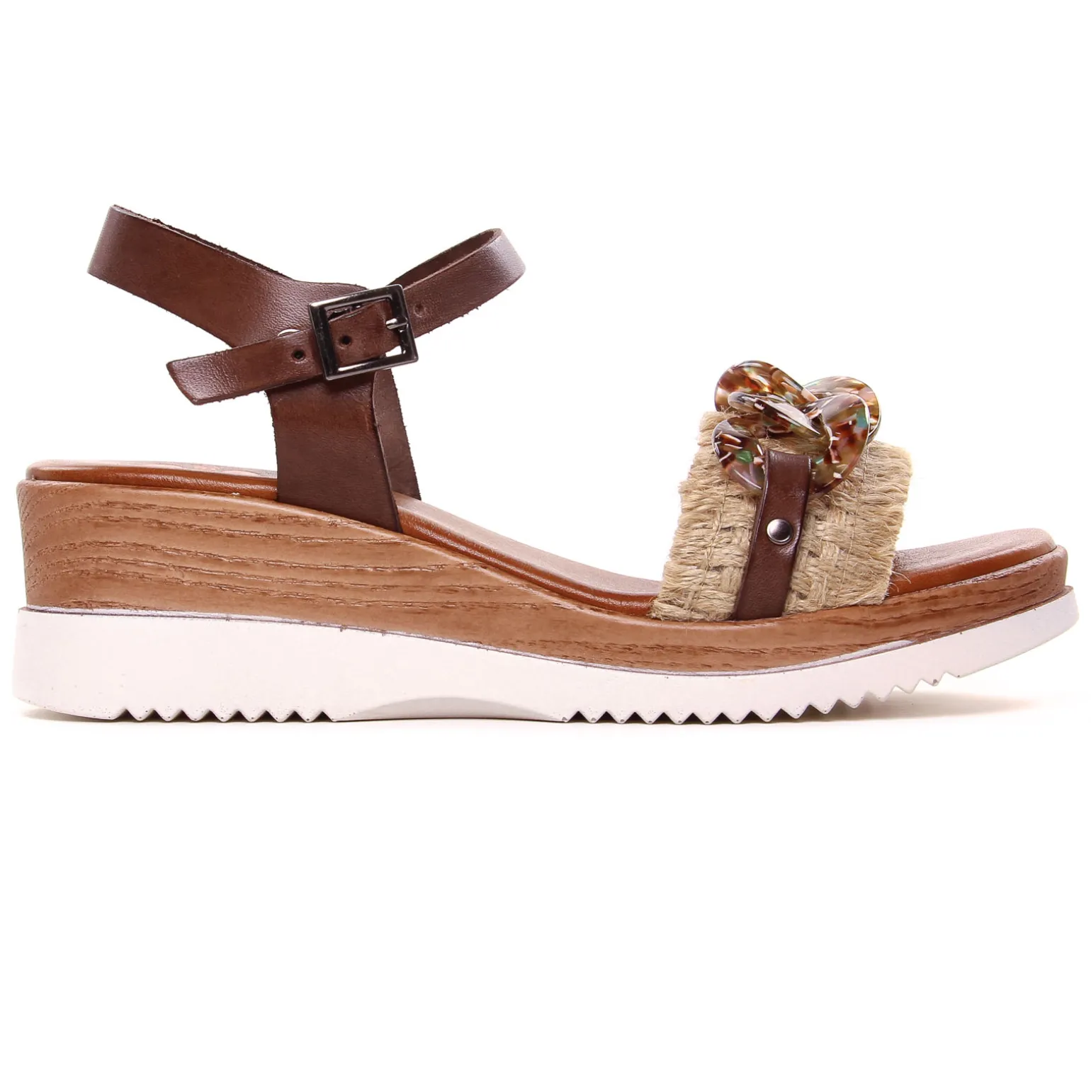 Nu-Pieds Compensés Porronet 2854 Moka