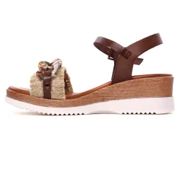 Nu-Pieds Compensés Porronet 2854 Moka