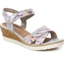 Nu-Pieds Compensés Remonte R6252-92 Multiflower