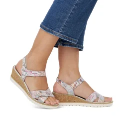 Nu-Pieds Compensés Remonte R6252-92 Multiflower