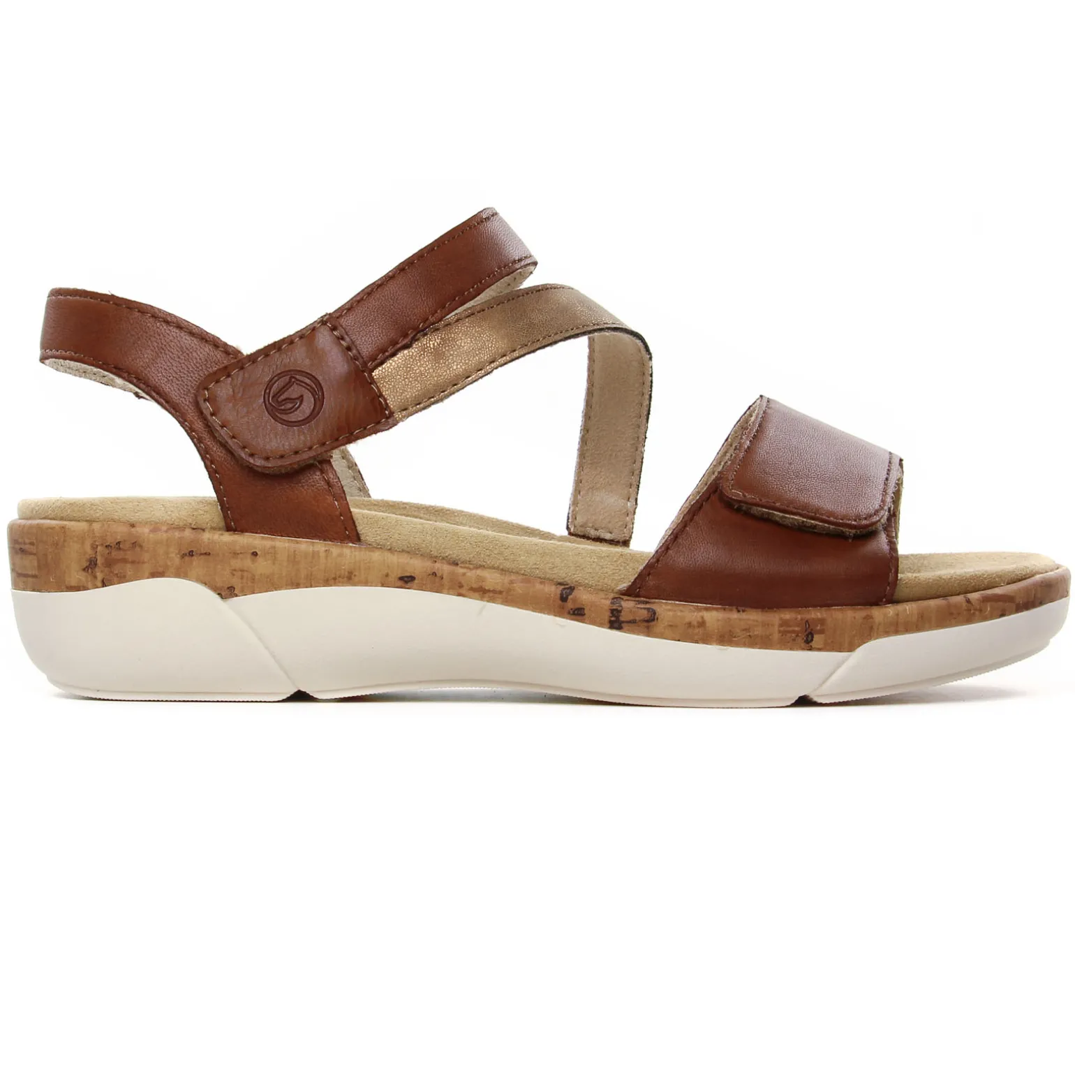 Nu-Pieds Compensés Remonte R6860-24 Muskat Antique