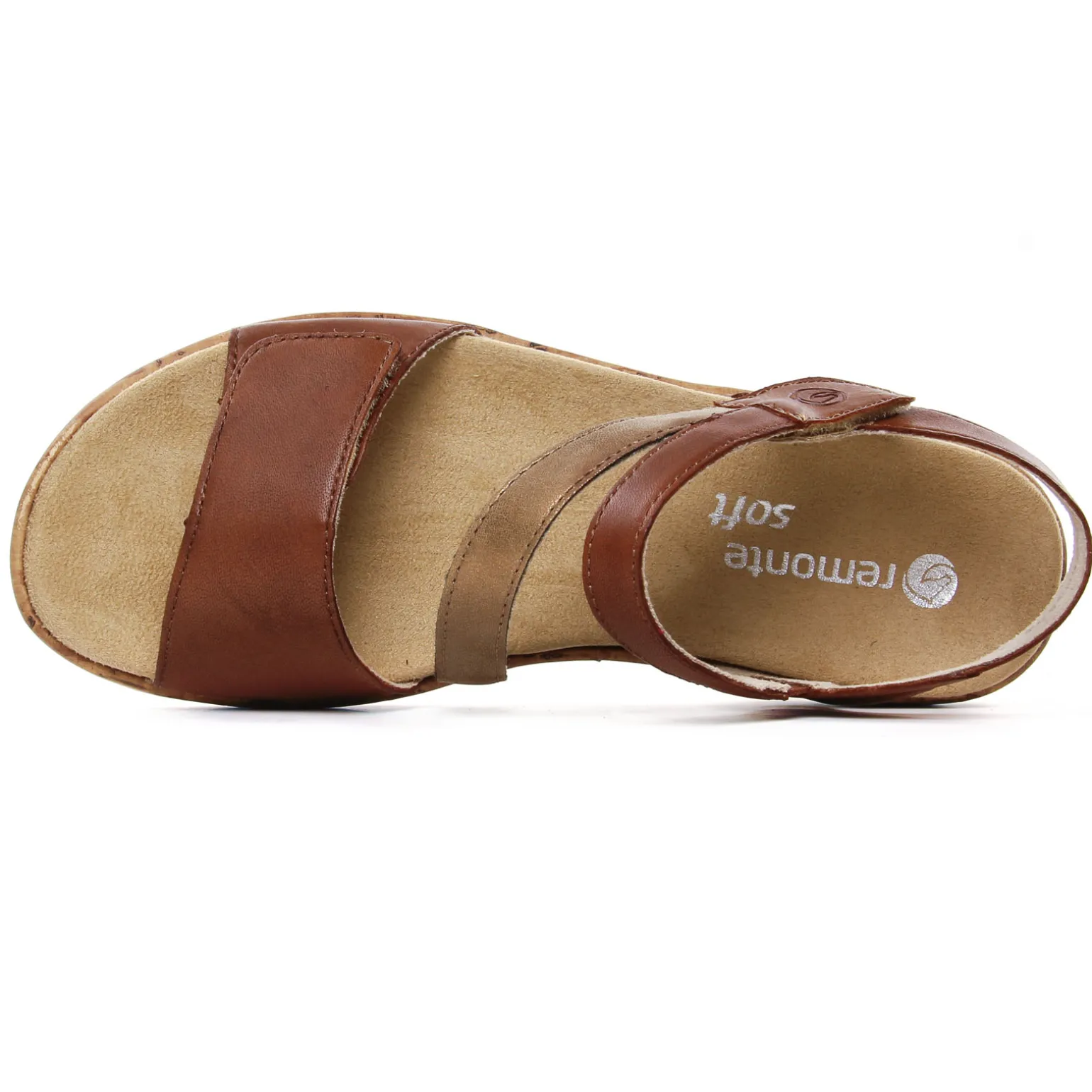 Nu-Pieds Compensés Remonte R6860-24 Muskat Antique