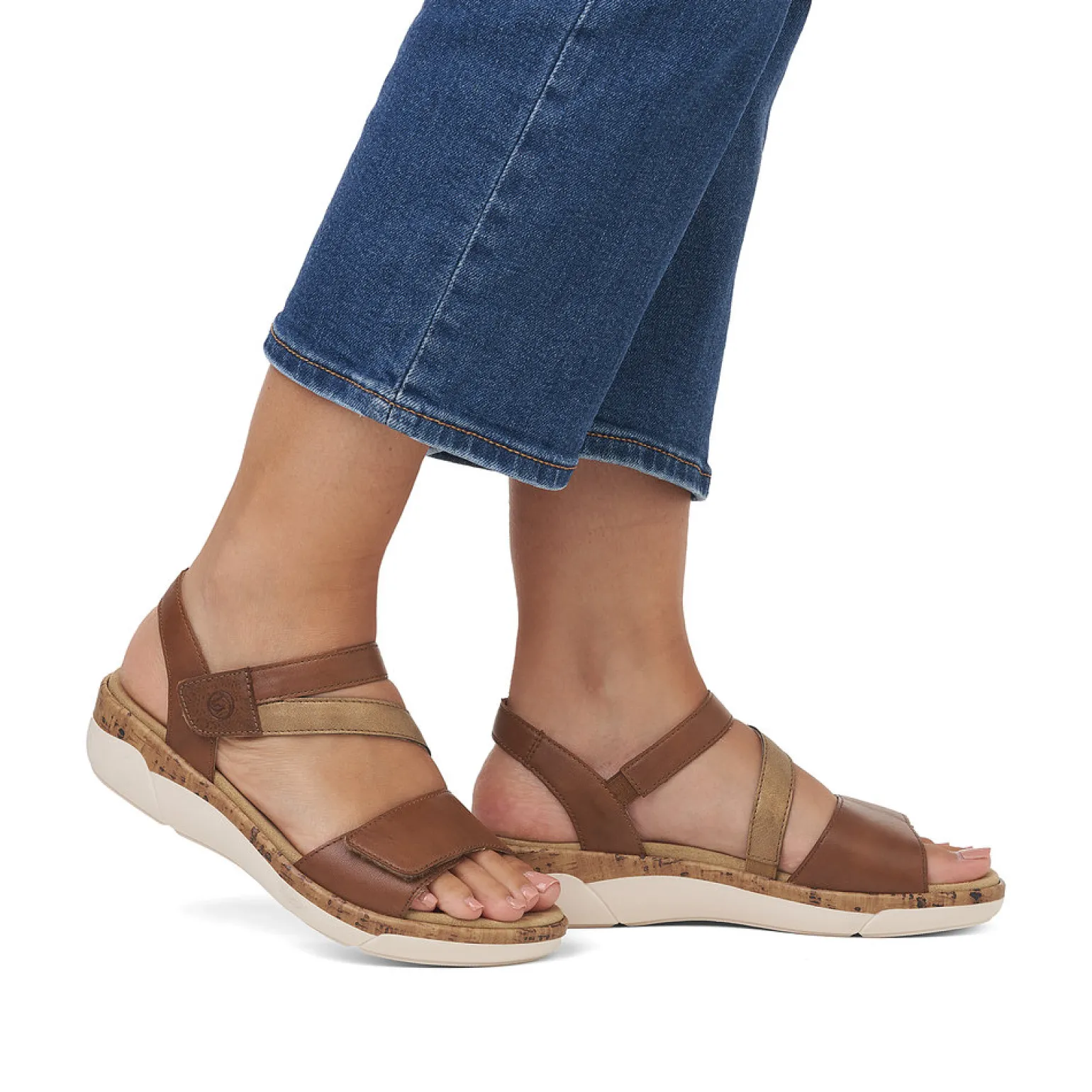 Nu-Pieds Compensés Remonte R6860-24 Muskat Antique