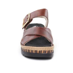 Nu-Pieds Compensés Rieker V7951-24 Reh Peanut