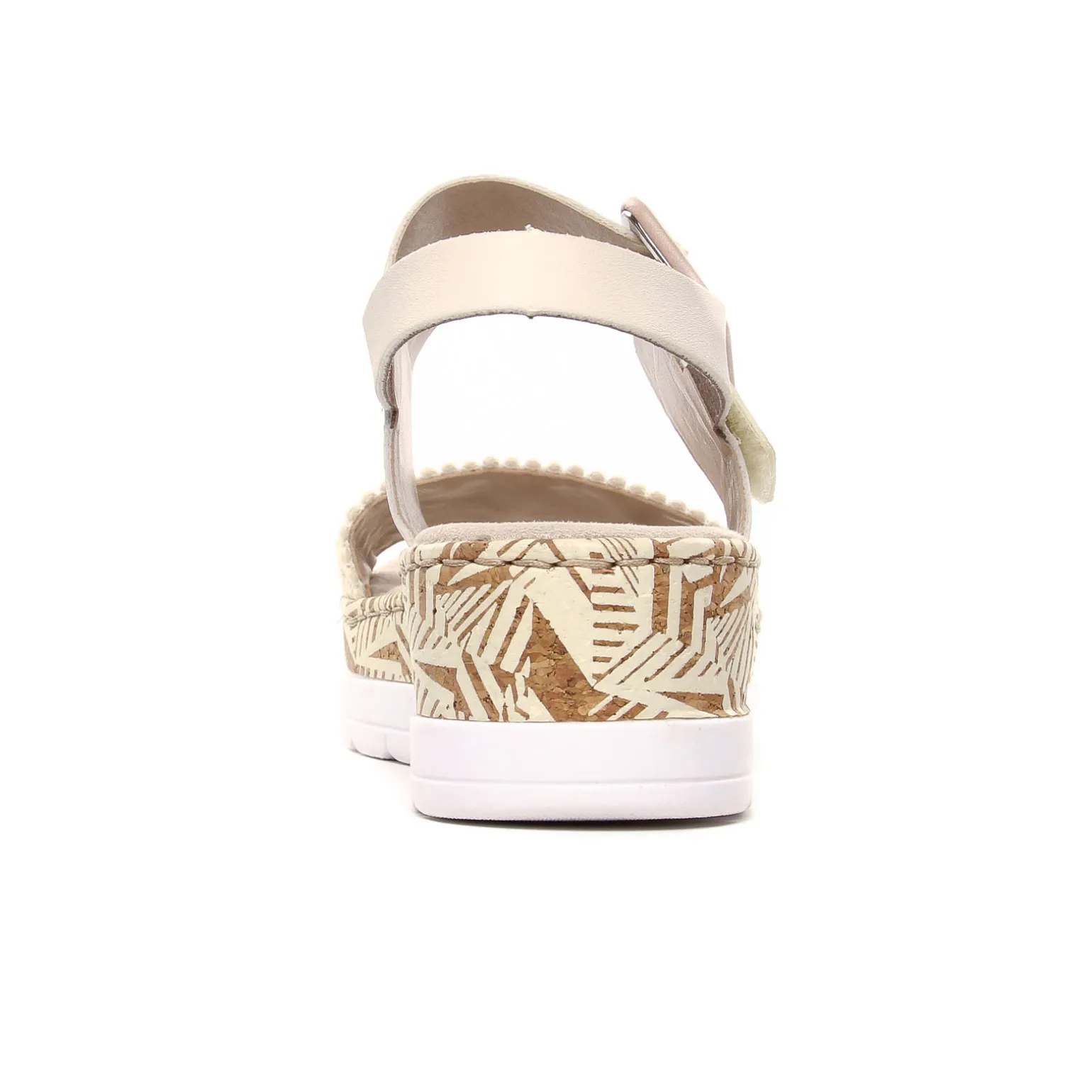 Nu-Pieds Compensés Rieker V3950-61 Creme Porcelaine