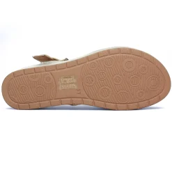 Nu-Pieds Compensés Scarlatine Facing Platine