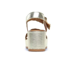 Nu-Pieds Compensés Scarlatine Facing Platine