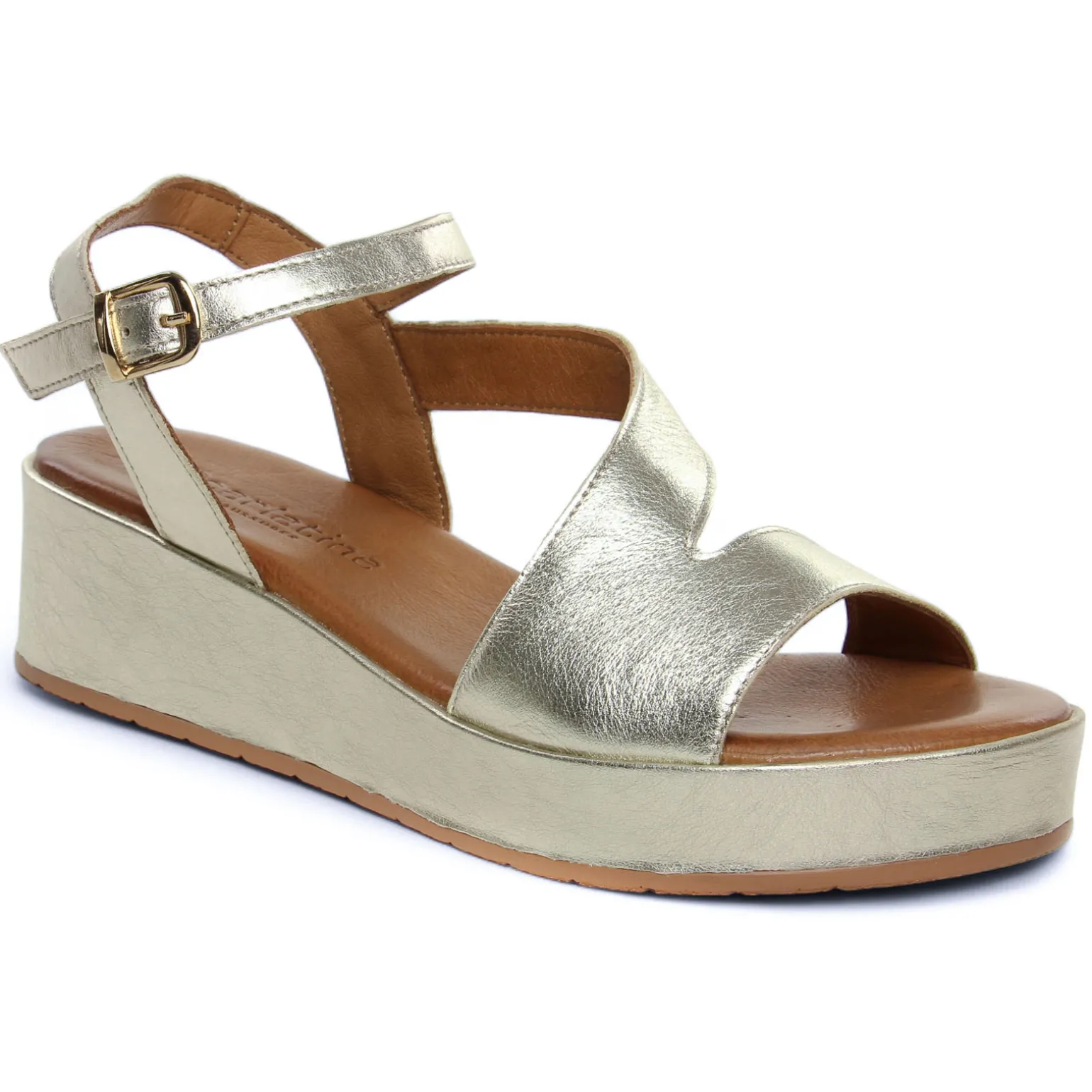 Nu-Pieds Compensés Scarlatine Galy Platine