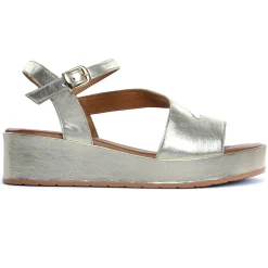 Nu-Pieds Compensés Scarlatine Galy Platine