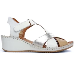 Nu-Pieds Compensés Scarlatine Ikebana Blanc