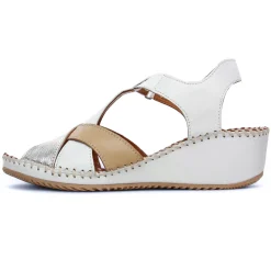 Nu-Pieds Compensés Scarlatine Ikebana Blanc