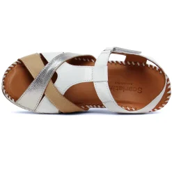 Nu-Pieds Compensés Scarlatine Ikebana Blanc