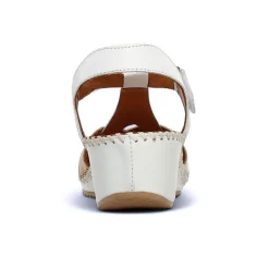 Nu-Pieds Compensés Scarlatine Ikebana Blanc