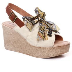 Nu-Pieds Compensés Scarlatine F450 Beige