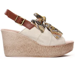 Nu-Pieds Compensés Scarlatine F450 Beige