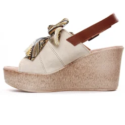 Nu-Pieds Compensés Scarlatine F450 Beige