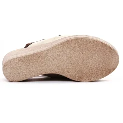 Nu-Pieds Compensés Scarlatine F450 Beige