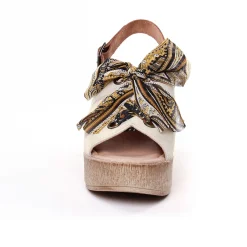 Nu-Pieds Compensés Scarlatine F450 Beige