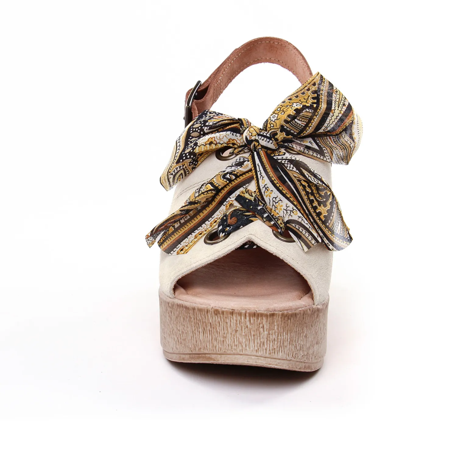 Nu-Pieds Compensés Scarlatine F450 Beige