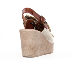 Nu-Pieds Compensés Scarlatine F450 Beige