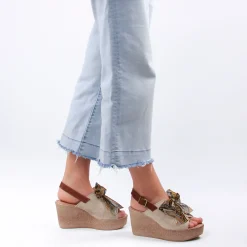 Nu-Pieds Compensés Scarlatine F450 Beige