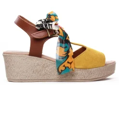 Nu-Pieds Compensés Scarlatine F422 Amarelo