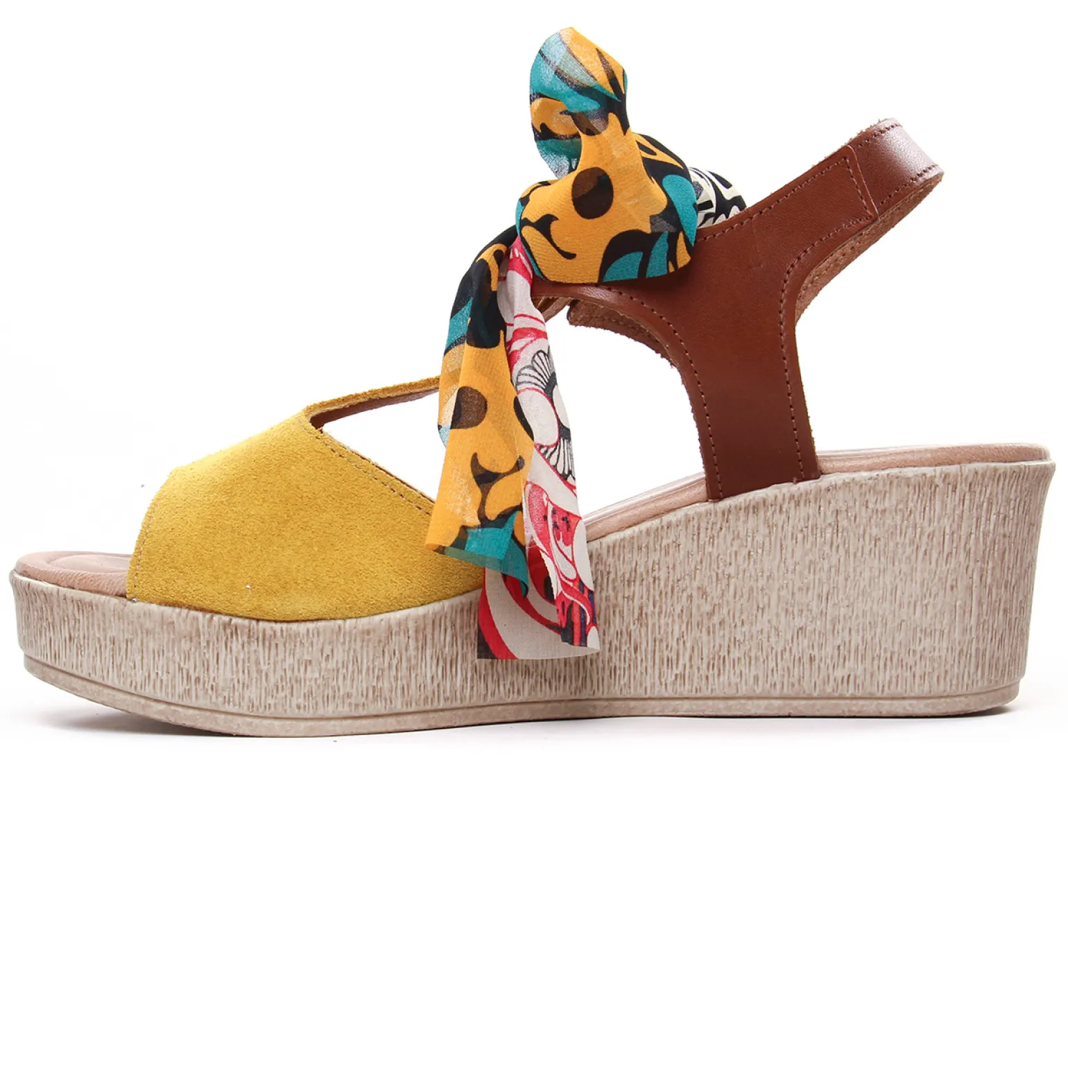 Nu-Pieds Compensés Scarlatine F422 Amarelo