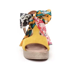 Nu-Pieds Compensés Scarlatine F422 Amarelo