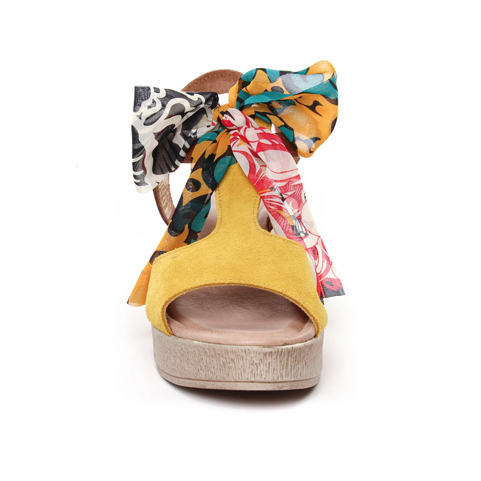 Nu-Pieds Compensés Scarlatine F422 Amarelo