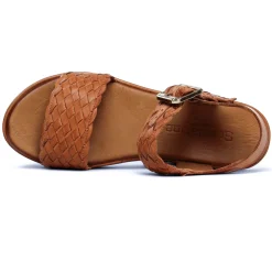 Nu-Pieds Compensés Scarlatine Facing Camel