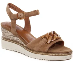 Nu-Pieds Compensés Tamaris 28013 Camel