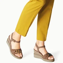 Nu-Pieds Compensés Tamaris 28013 Camel