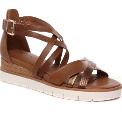 Nu-Pieds Compensés Tamaris 28205 Cognac