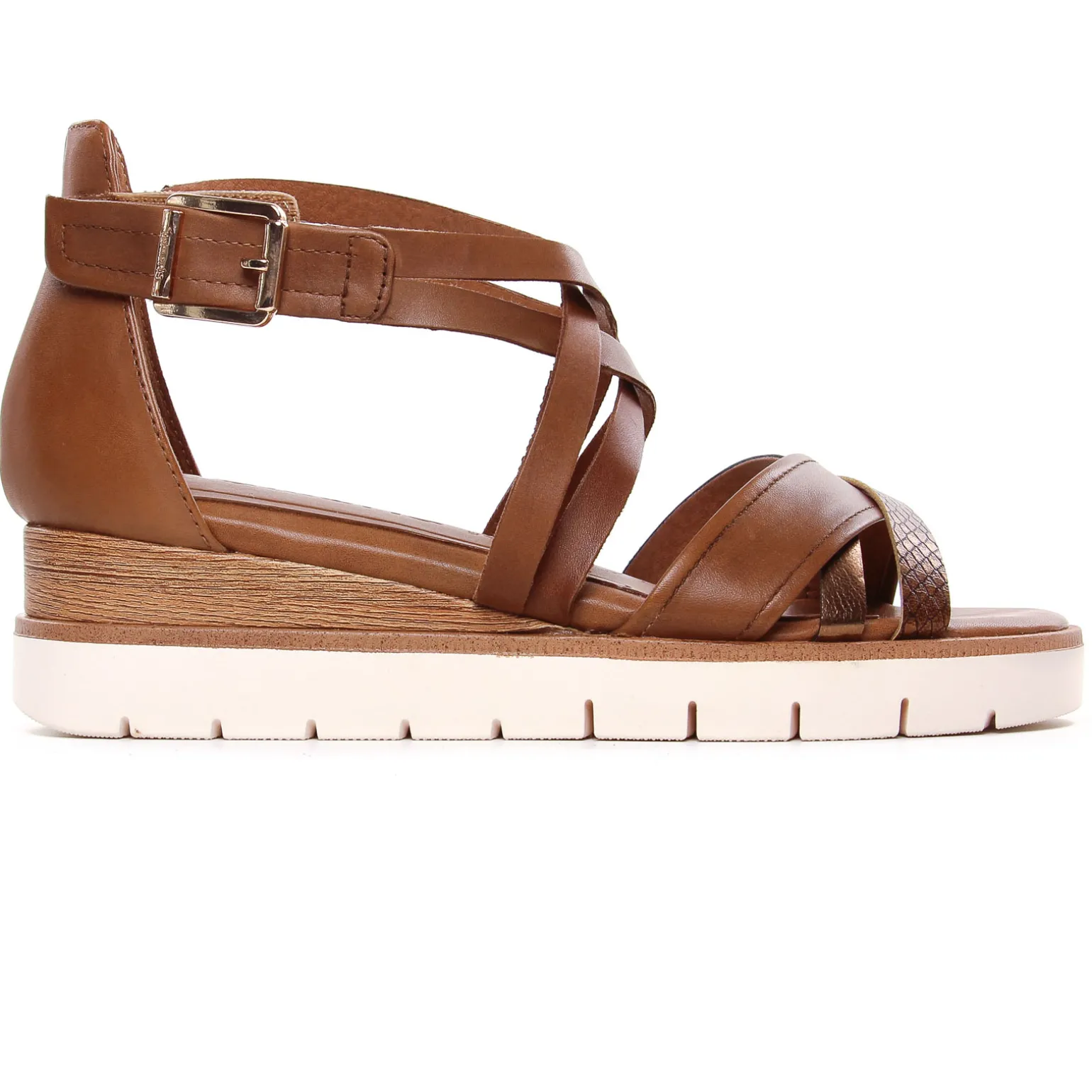 Nu-Pieds Compensés Tamaris 28205 Cognac