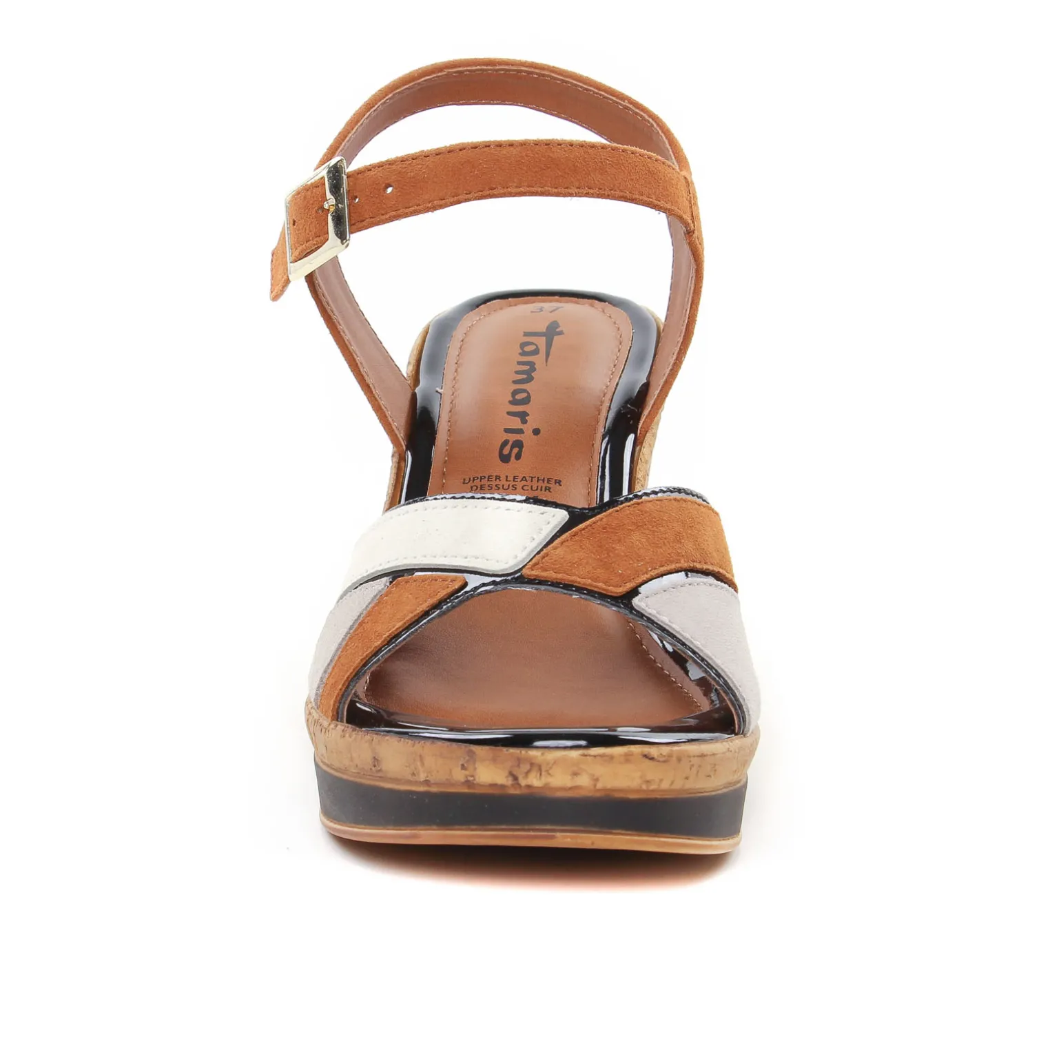 Nu-Pieds Compensés Tamaris 28027 Cognac Comb