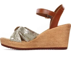 Nu-Pieds Compensés Tamaris 28346 Cuoio Gold