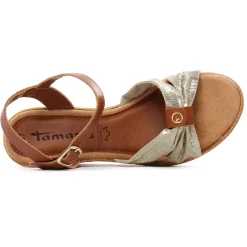 Nu-Pieds Compensés Tamaris 28346 Cuoio Gold