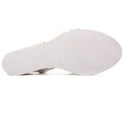 Nu-Pieds Compensés Tamaris 28243 White Silver