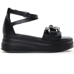 Nu-Pieds Compensés Tamaris 28334 Black