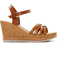 Nu-Pieds Compensés Tamaris 28042 Cognac Saffron