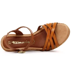 Nu-Pieds Compensés Tamaris 28042 Cognac Saffron