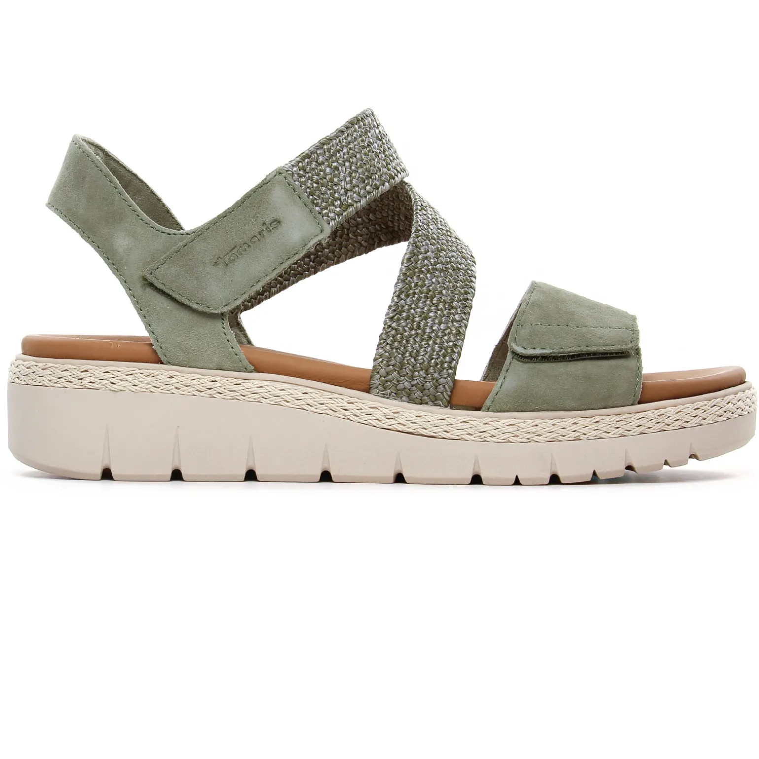 Nu-Pieds Compensés Tamaris 28241 Sage