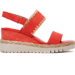 Nu-Pieds Compensés Tamaris 28005 Orange