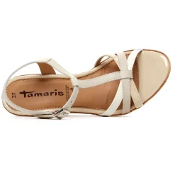 Nu-Pieds Compensés Tamaris 28347 Beige Comb