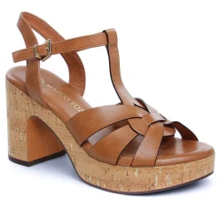 Nu-Pieds Semelle Liège Marco Tozzi 28394 Cognac