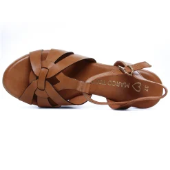 Nu-Pieds Semelle Liège Marco Tozzi 28394 Cognac