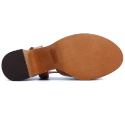 Nu-Pieds Semelle Liège Marco Tozzi 28394 Cognac