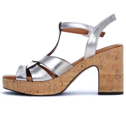 Nu-Pieds Semelle Liège Marco Tozzi 28394 Silver