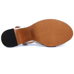 Nu-Pieds Semelle Liège Marco Tozzi 28394 Silver